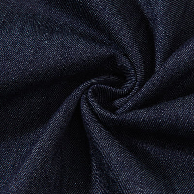 Puff sleeve Smocked Denim Midi Dress
