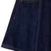Indigo Denim Mini Flounce Skirt