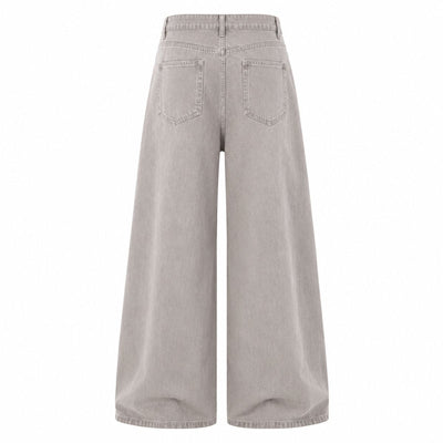 Minimalist Washed Straight Leg Denim Jeans