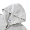 Washed Raw Edge Double Slider Zip Hoodie