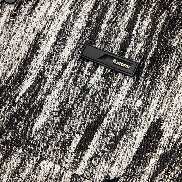 Oversize Streetwear Colorful Yarn Washed Denim Jacket