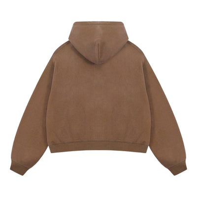 Dual Zipper Fleece Hooded Streetwear Hoodie