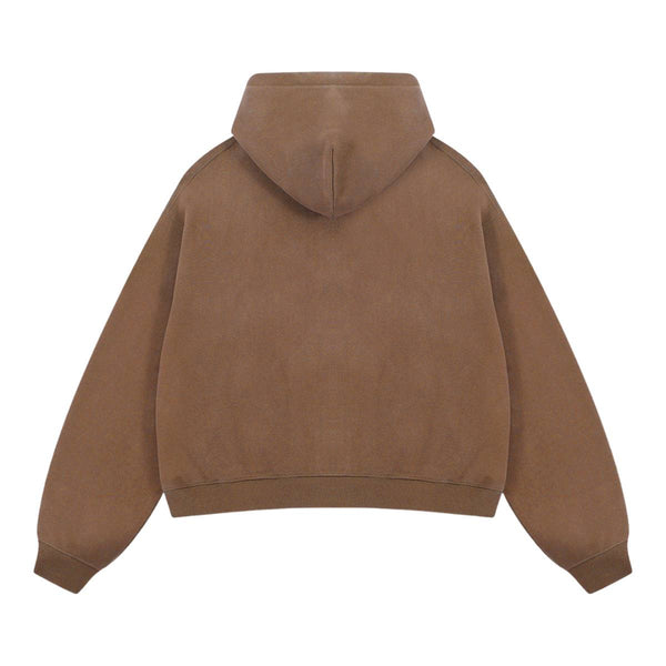 Dual Zipper Fleece Hooded Streetwear Hoodie