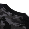 Raglan-Sleeve Camo Waffle Knit Long-Sleeve T-Shirt