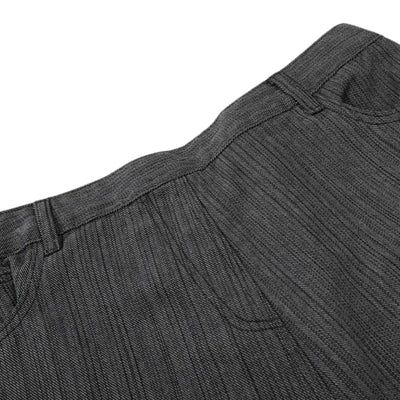 Minimalist Pinstripe Wide-Leg Utility Trousers
