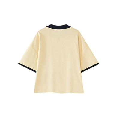 Lightweight Cooling Contrast Stitch Polo Shirt