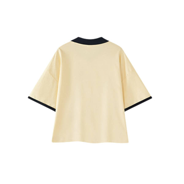 Lightweight Cooling Contrast Stitch Polo Shirt