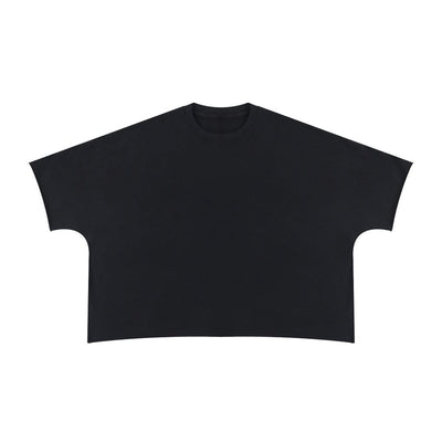 Washed Boxy Cropped Raglan Tee