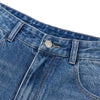 Retro Wash Ripped Wide Leg Denim Jeans