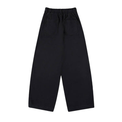 Relaxed Pleated Wide Leg Trousers