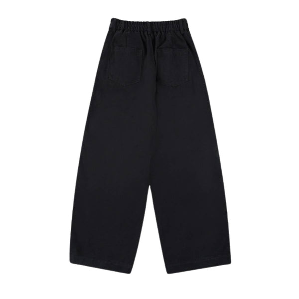 Relaxed Pleated Wide Leg Trousers