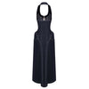 Denim Halterneck Corset Maxi Dress