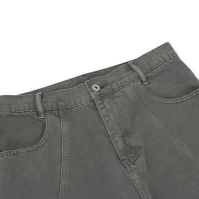 Patchwork Deconstructed Relaxed Loose Fit Stretch Casual Jogger Pants