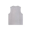 Distressed Raw Hem Patchwork Acid Wash Sleeveless Tank Tee