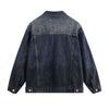 Stand-collar Washed Vintage Loose Denim Jacket