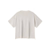 Distressed Raw Hem Boxy Cotton T-Shirt