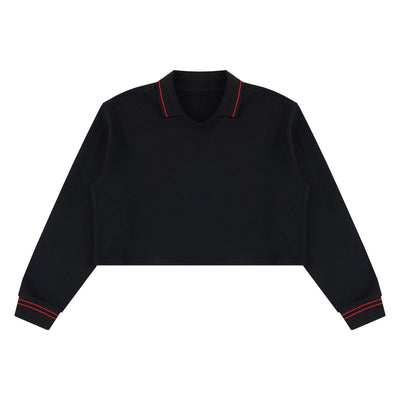 410G Heavyweight Cotton Cropped Sweatshirt | Coverstitch Detail Street Pullover