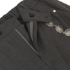 Basic Striped Metal Hook Relaxed Ins Trousers