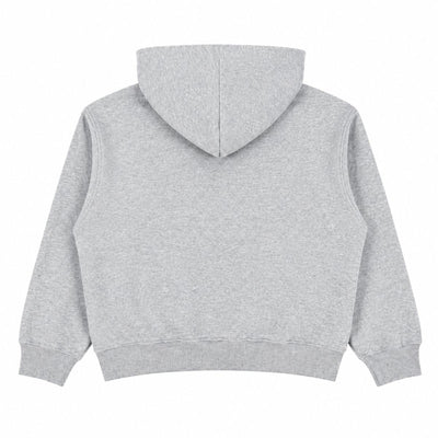 Boxy Cropped 340G Thermal Fleece Zip Hoodie