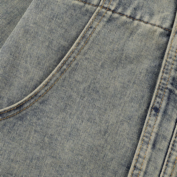 Retro Washed Distressed Stand Collar Hip-hop Short Denim Men's Jacket