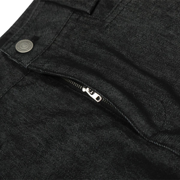 Men's Vibe Denim Workwear Wide-Leg Pants with Zipper Pockets
