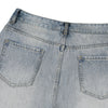 High Street Baggy Wide Leg Distressed Patchwork Denim Jeans