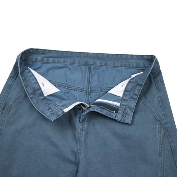 Vintage Washed High-Waist Relaxed Wide-Leg Trousers