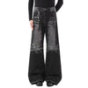 Vintage Washed Wide Leg Bootcut Denim Jeans