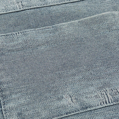 American Vintage Irregular Wear Pattern Design Washed Denim Jacket