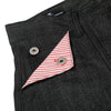 Raw Black Wide Leg Jeans with Utility Flap Pocket Detail