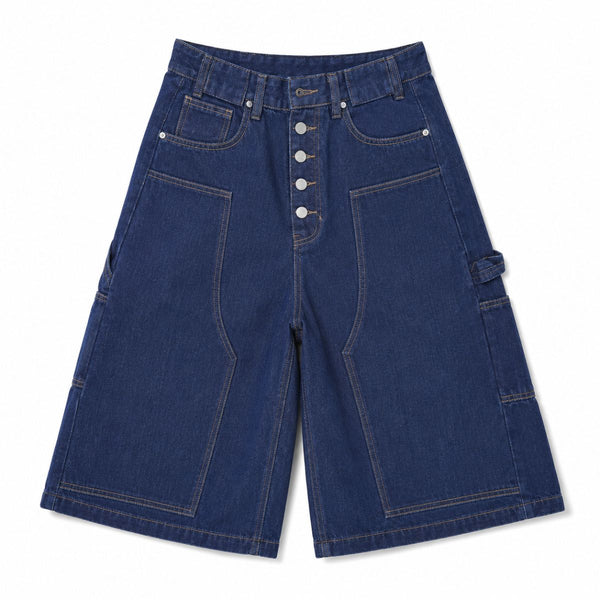 Vintage Wide Leg Denim Shorts