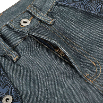 Raw Wash Wide Leg Selvedge Jeans