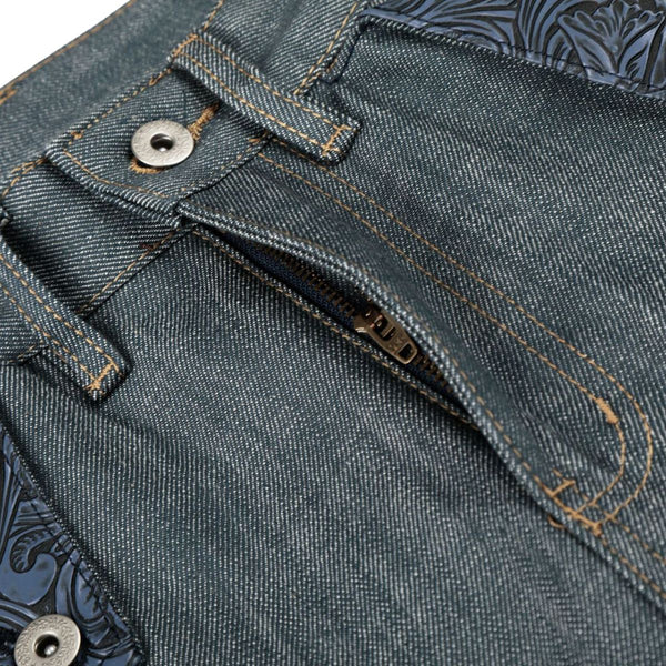 Raw Wash Wide Leg Selvedge Jeans