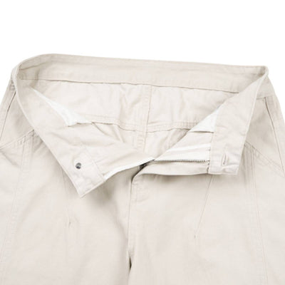 Vintage Washed Curved-Leg Trousers
