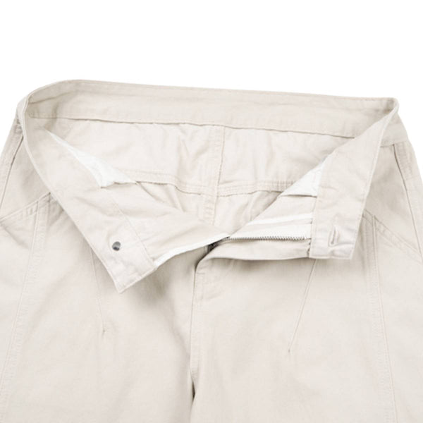 Vintage Washed Curved-Leg Trousers
