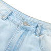 Faded Bleach Geometric-Pocket Baggy Jeans