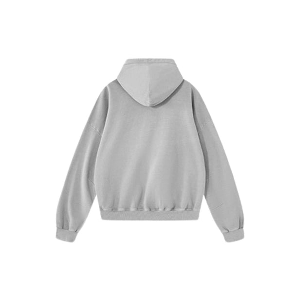 Retro Loose Washed Unique Pockets Hoodie