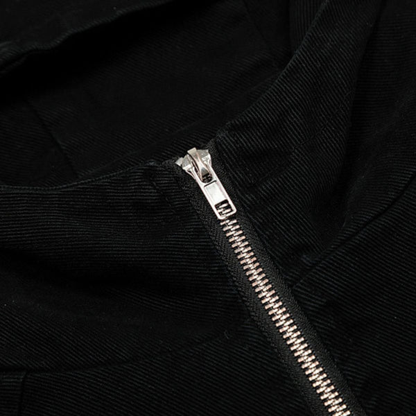 Vintage Washed Hooded Denim Work Jacket for Men