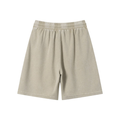 Men’s Vintage Wash Loose Fit Snowflake Waffle Shorts