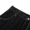 Raw Denim Deconstructed Wide Leg Denim Shorts