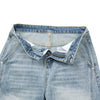 Vintage Washed High Waist Distressed Relaxed Straight Leg Denim Jeans