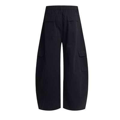 Vintage Multi-Pocket Curved Relaxed Pants