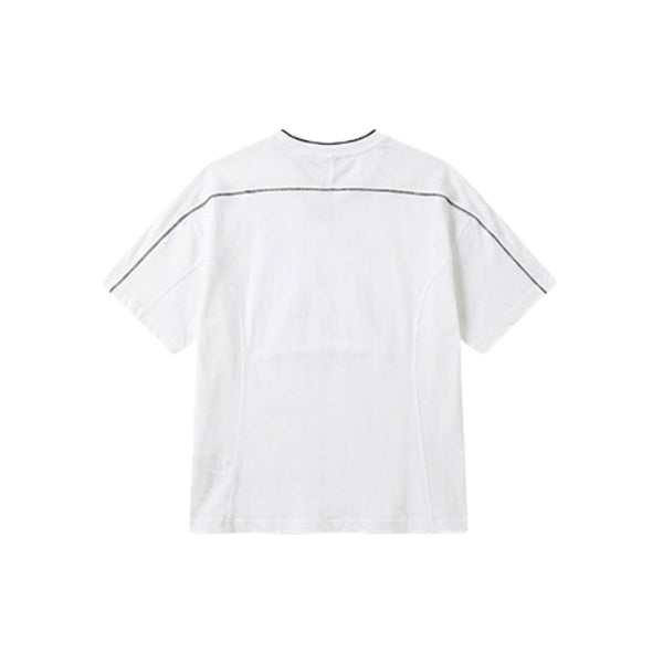 Vintage Contrast Seam Cotton Boxy Tee