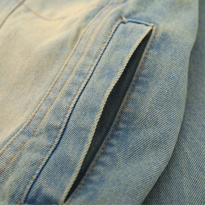 Designer Shoulder Padded Denim Jacket