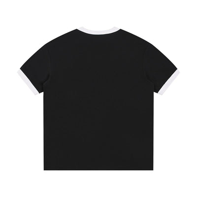 Crew Neck Boxy Fit Ringer Tee 220gsm