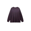 Retro Raw Edge Relaxed Fit Pure Cotton Long-Sleeve Tee 275gsm