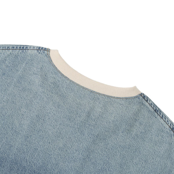 Washed Cotton Oversized Crew Neck Tee
