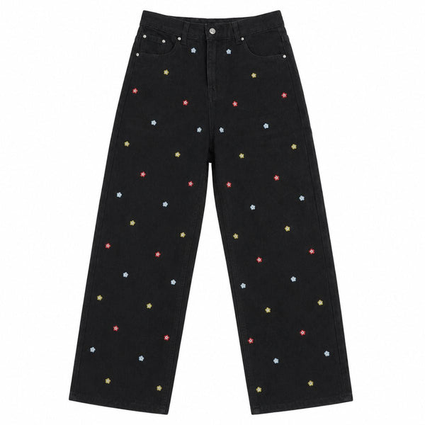 Vintage Rhinestone Straight Leg Jeans