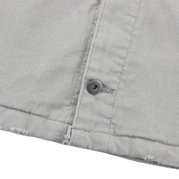 Vintage Barn Style Unisex Solid Color Denim Jacket