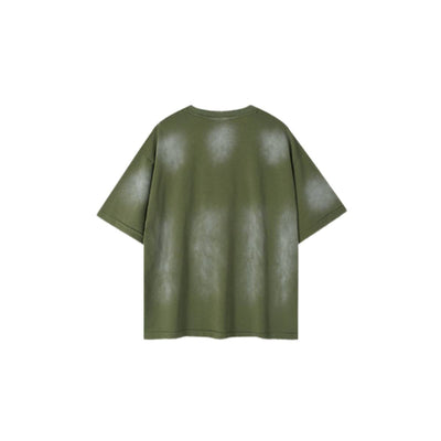 VintageSpray Dyed Raw Edge Oversized T-Shirt